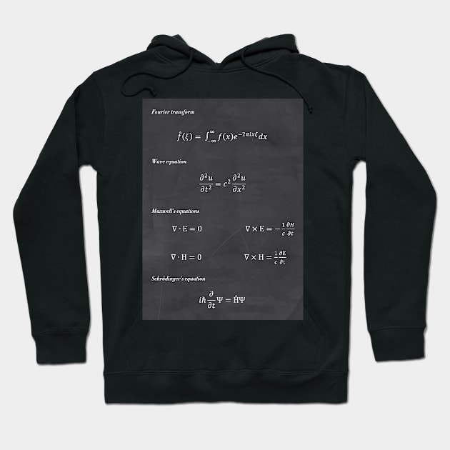 Seven Equations That Rule Your World Hoodie by ScienceCorner